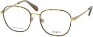 Fossil FOS 7181/G Korrektionsbrille, Quadratisch, Metall, Braun, Gold, Damen - Bild 1