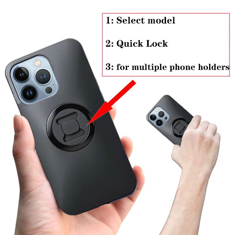 Sungukun Anti-Drop Motorrad Handyhalterung für iPhone iOS Modelle in Schwarz - Bild 4