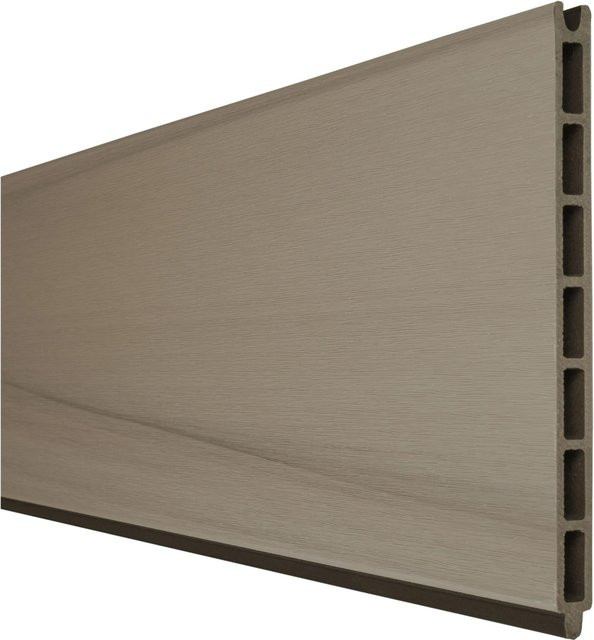GroJa Solid Grande Einzelprofil Steckzaun in Bi-Color Braun, Höhe: 180 cm, Breite: 253 cm - Bild 1