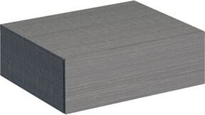 Geberit Seitenschrank Xeno2 in Grau mit internen Schubladen, wandhängend, B/T/H: 58 x 20 x 46,2 cm - Bild 1