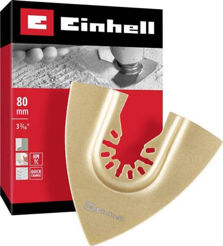 Einhell Delta-Raspel mit Hartmetallbestreuung 80mm für Multitools - Bild 1