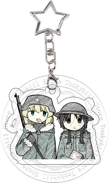 CHIC STUDIO Schlüsselanhänger Acryl, Anime, grau, 4-5cm, Unisex - Bild 1