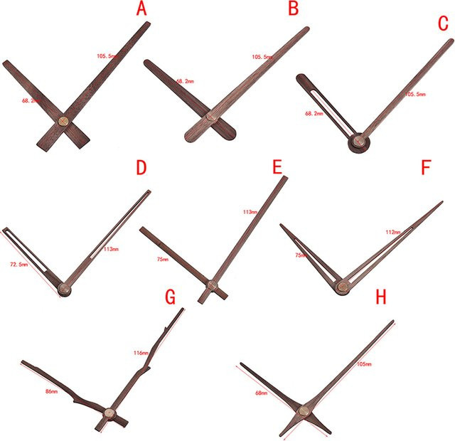 JETTING Uhrenzeiger Holz, Quarz, Bunt, Unisex - Bild 1