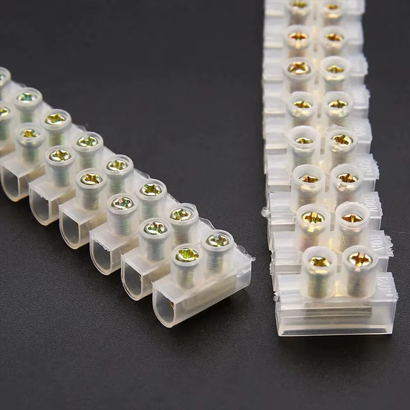 12-Positionen-Klemmenverbinder aus Nylon-Kunststoff als elektrischer Klemmenblock mit Doppelanschlussstreifen für 5/10/20/30 A - Bild 4