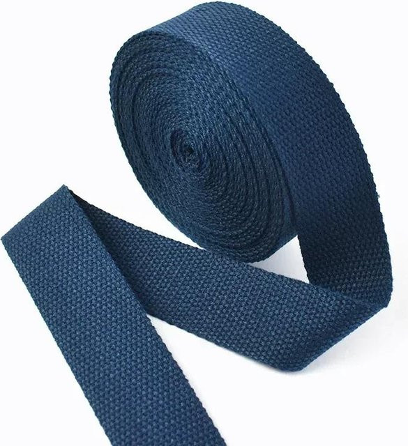 Meetee Gurtband aus Polyester und Baumwolle in Blau, Breite: 50 mm - Bild 1