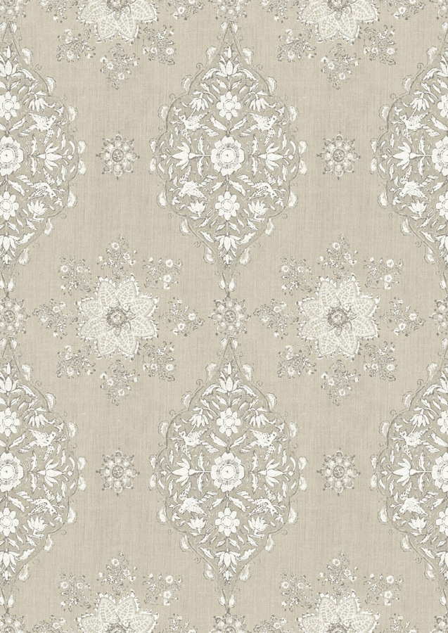 Lewis & Wood Tapete Pashmina Chantilly in Beige mit floralem und orientalischem Design, Breite: 134 cm - Bild 1