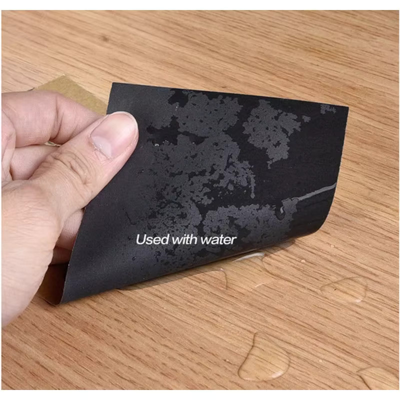 Vibratite Nass- und Trockenschleifpapier Set für Holz, Metall und Kunststoff, 10 Stück, 9 x 3,6 Zoll - Bild 3