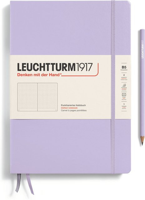 LEUCHTTURM1917 Notizbuch Composition dotted Hardcover B5 Lilac - Bild 1