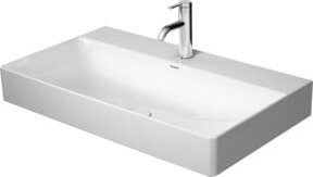 Duravit Möbelwaschtisch DuraSquare aus Keramik in Weiß, B/T: 80 x 47 cm - Bild 1