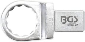 BGS Einsteck-Ringschlüssel aus Chrom-Vanadium in Silber, 22 mm - Bild 1