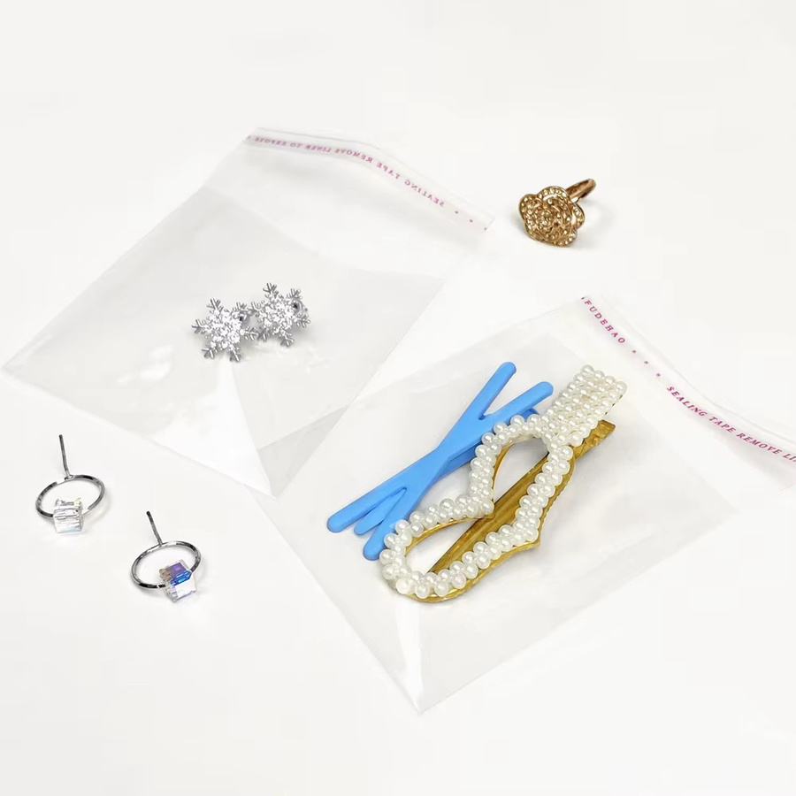Transparente OPP Plastiktüten mit selbstklebendem Verschluss für Schmuck, Geschenke und Süßigkeiten, 100 Stück - Bild 4