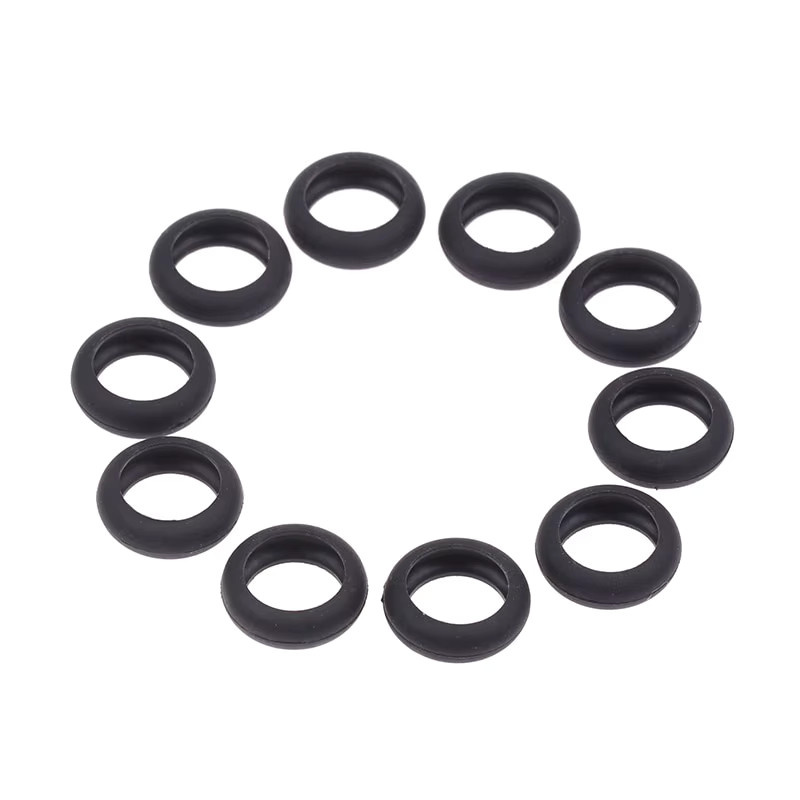 10 Stück JETTING Silikon-Schutzringe für Kopfhörer, Farbe: Schwarz, Durchmesser: 15 mm - Bild 2