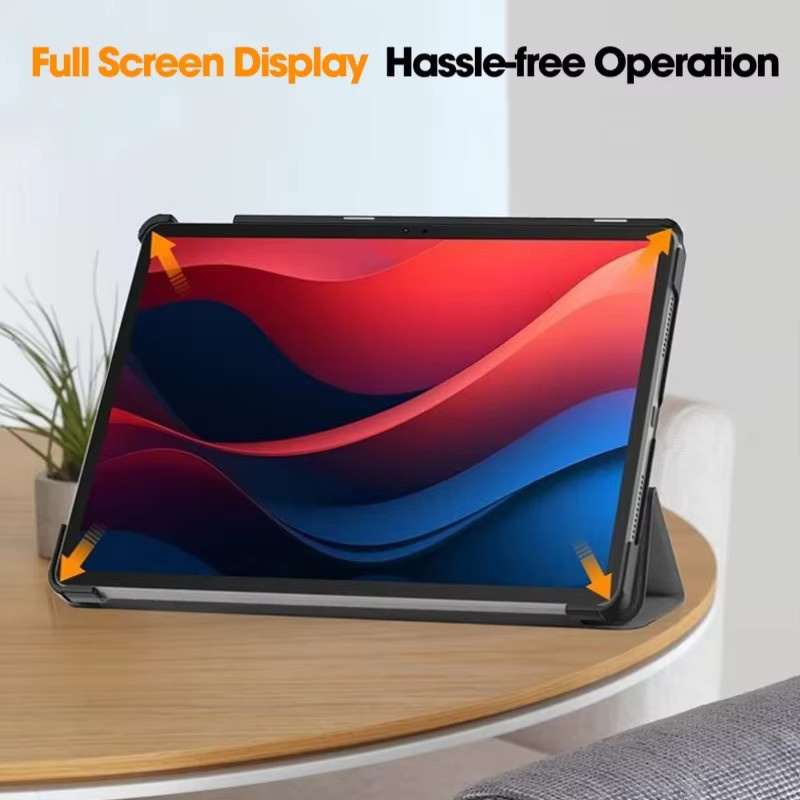 Lenovo Smart Tablet Abdeckung für Tab M11 TB330FU TB331FC und Xiaoxin Pad 2024 11 Zoll, Tri-Folding Stand Case, Schwarz - Bild 4
