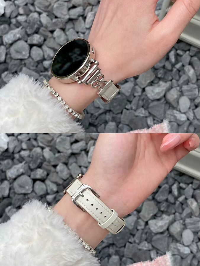 iwujiao Uhrenarmband Leder, Metall-Schleifenarmband - Bild 3