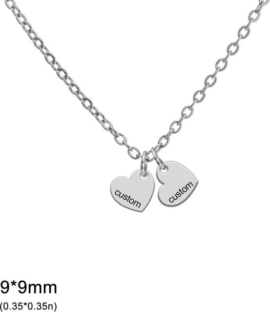 YULIN Halskette Edelstahl, Silber, Damen, 50cm - Bild 1