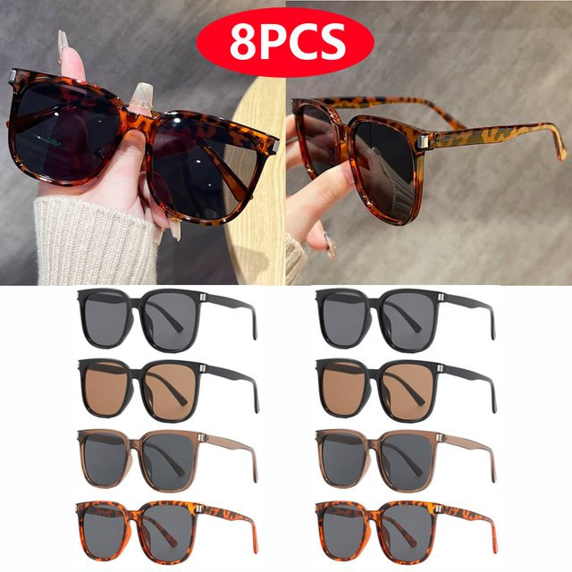 Ah-Mee Sonnenbrille, Unisex, Vollrand, rechteckig, multicolor, Kunststoff - Bild 1