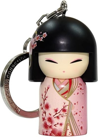 Kimmidoll Schlüsselanhänger Kokeshi, rosa, Unisex - Bild 1