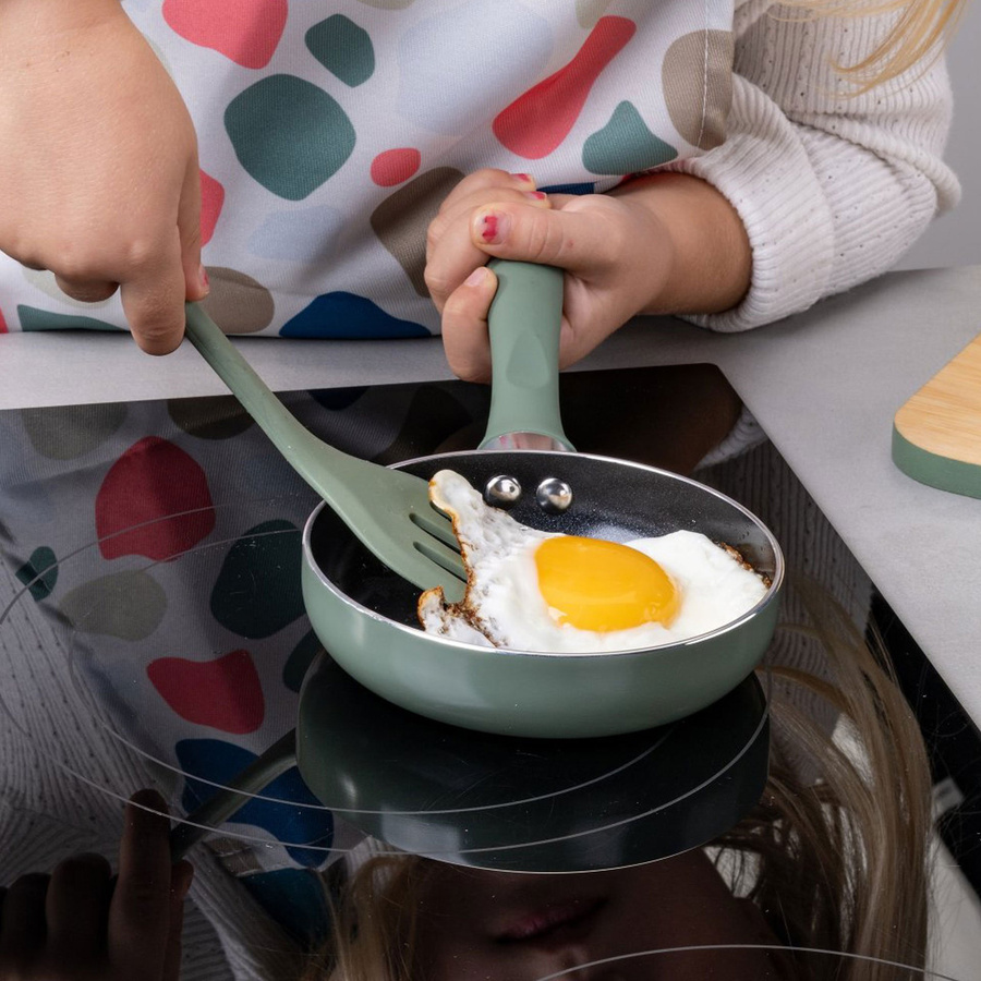 Fackelmann Schlitzwender Mini Cooking in Grün aus Silikon und Edelstahl, hitzebeständig und spülmaschinenfest - Bild 2