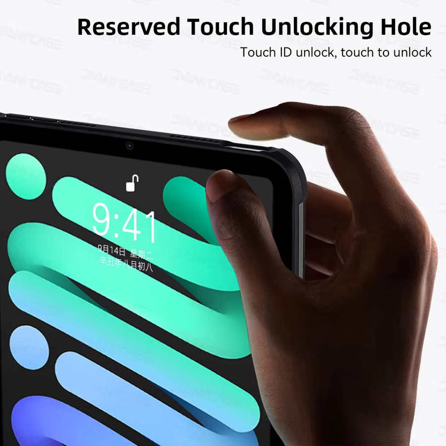 DANYCASE Silikon Schutzhülle für iPad in Transparent - Bild 5