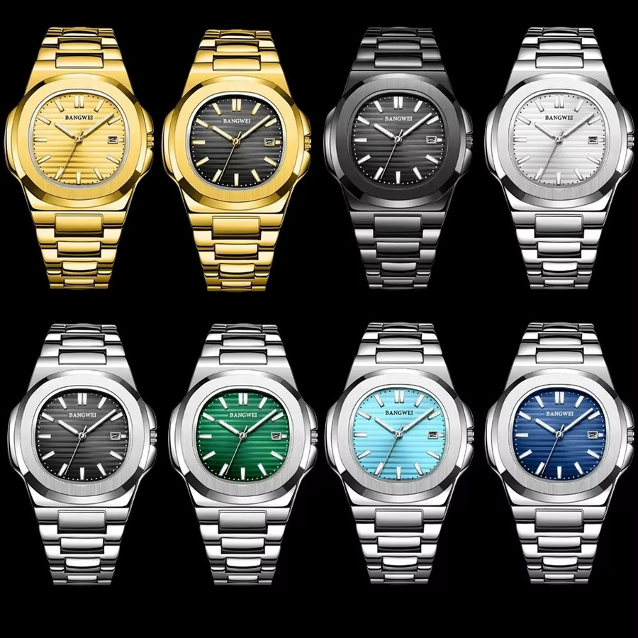 LIGE Armbanduhr Edelstahl, Quarz, Silber, Herren - Bild 6