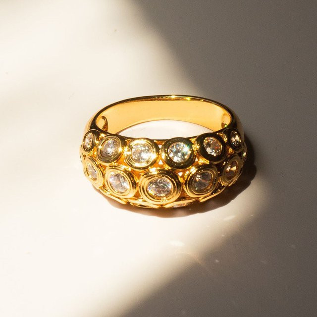 amofa Ring, Gold, Zirkonia, Damen - Bild 1