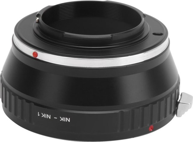 Fikaz Hochpräziser Objektivadapter für Nikon F-Mount auf Nikon 1-Mount, Schwarz - Bild 1