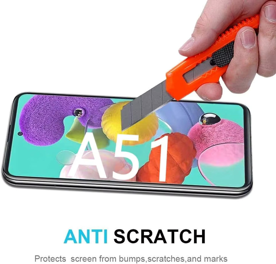Samsung Displayschutzfolie aus gehärtetem Glas, transparent, für Galaxy A54 A34 A24 A14 A04 A13 A23 A43 A53 A02 A12 A22 A32 - Bild 4