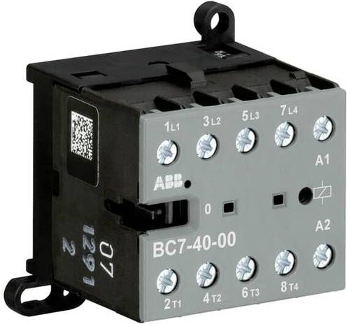 ABB BC7-40-00-04 Kleinschütz mit 4 Schließern 5.5 kW in Grau - Bild 1