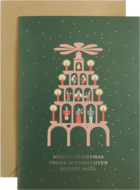 Rico Design Kartenset Weihnachtspyramide A5 - Bild 1