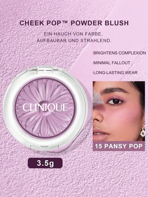 CLINIQUE Cheek Pop Puder-Rouge Pansy Pop, 3,5 g, schimmernd - Bild 1