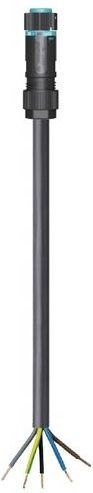 Wieland Electric 46.453.6033.6 Anschlussleitung in Schwarz - Bild 1