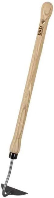 D&O Geschmiedete Handhacke Halbmond mit Knopfstiel aus Borstahl und Holz - Bild 1