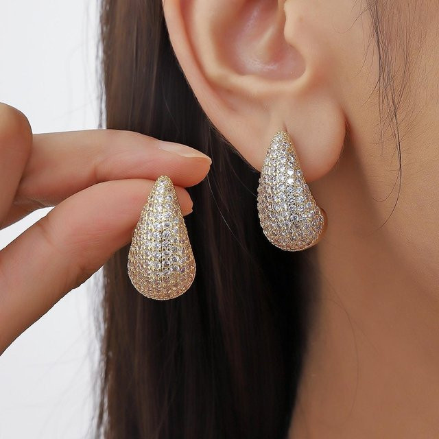 Lucky Star Jewelry Ohrstecker, Wassertropfen, Zirkonia, Damen - Bild 1