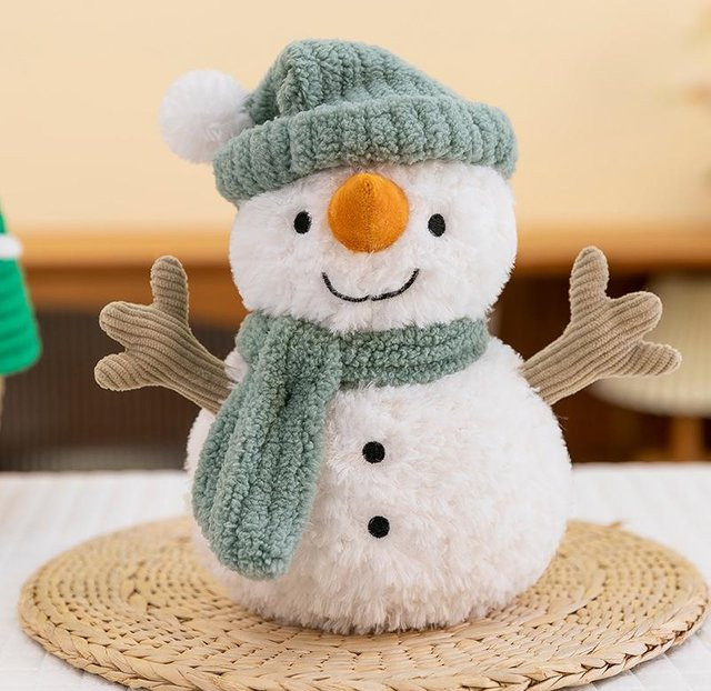 Home museum Winter Schneemann Plüschtier, 25cm - Bild 1