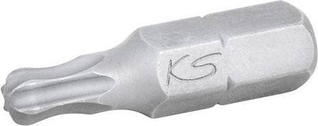 KS Tools TX-Bit 5er Pack TX10 mit Kugelkopf, Antrieb 1/4 Zoll, 25 mm, Farbe Silber - Bild 1