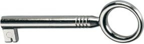 Hettich Schlüssel Typ 948596 mit Bart und Schaft, Durchmesser: 6 mm, Farbe: Silber, Material: Zink - Bild 1