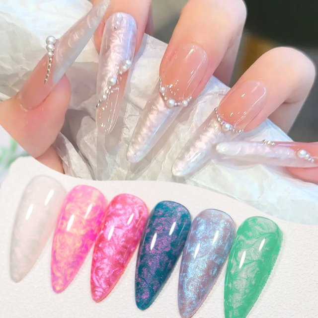 Mtssii Auroras Shell Thread Gel Nagellack, Schimmernd, Gel - Bild 1