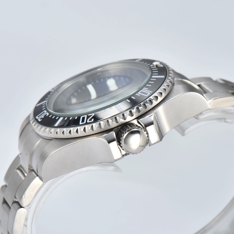OUMASHI Armbanduhr, Automatik, Edelstahl, 44 mm, Herren, Schwarz, Saphirglas - Bild 1