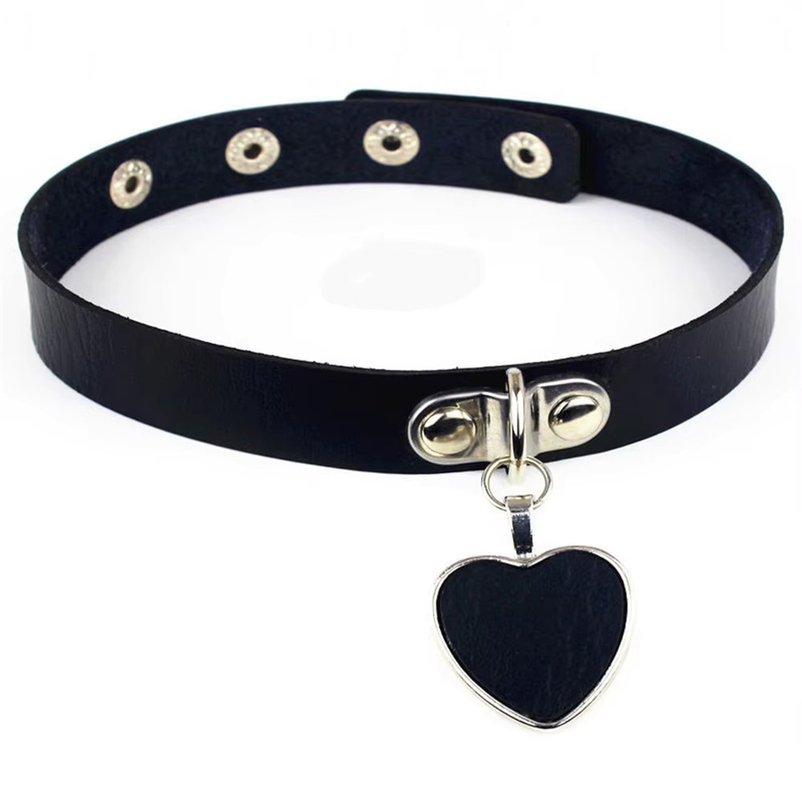 UNIRDB Choker Halskette, Leder, Schwarz, Damen - Bild 2