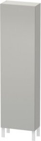Duravit L-Cube Hochschrank in Betongrau Matt mit Glastüren, B/T/H: 50 x 24,3 x 176 cm - Bild 1