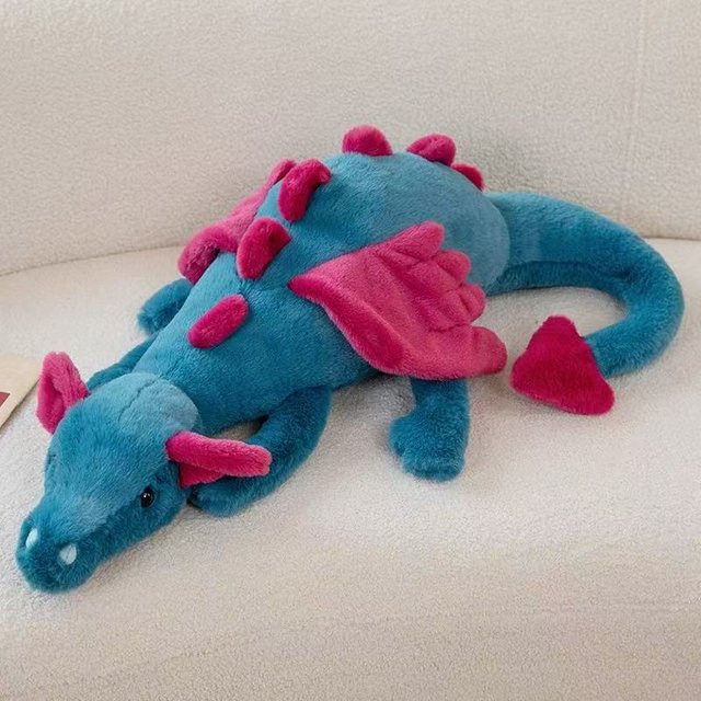 Yiran Health & Beauty Fliegender Drache Plüschtier, 70cm, Weiß Rosa Grün Blau, ab 14 Jahren - Bild 1