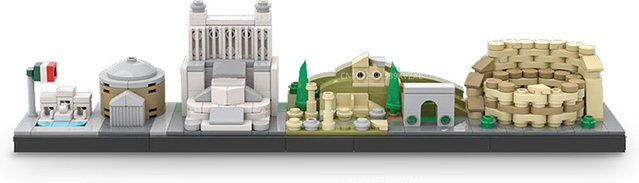 Garno MOC Stadt Skyline Architektur Italien Rom, Bausteine, Modell Spielzeug - Bild 1