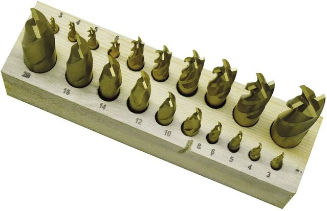 Holzmann Fingerfräsersatz FFS20 in Gold, 20-teilig - Bild 1