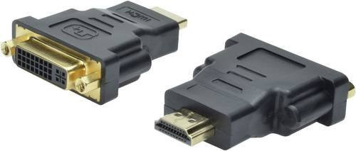Digitus HDMI auf DVI Adapter AK-330505-000-S Schwarz (1x HDMI-Stecker auf 1x DVI-Buchse 24+5pol.) - Bild 1