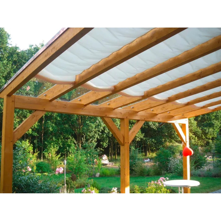 Floracord Sonnensegel rechteckig aus Polyester in Elfenbein, B: 220 cm, H: 88 cm - Bild 2