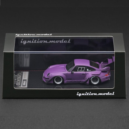 Bburago RWB 993, Druckguss-Modellauto, Lila, 1:64