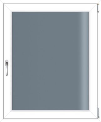 RORO Kunststoff-Fenster KOMFORT B70 in Weiss mit Klarglas, B/H: 80 x 120 cm - Bild 1