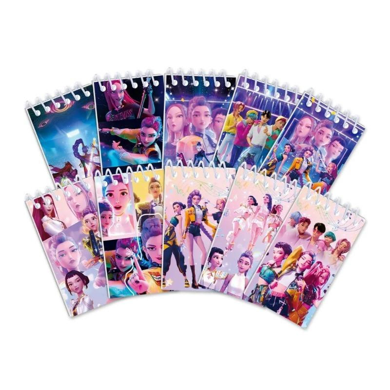 10 Stück Yiran toy 1 KPOP Hexenjagd Notizbücher im Softcover Design für Kinder und Teenager, Mehrfarbig - Bild 5