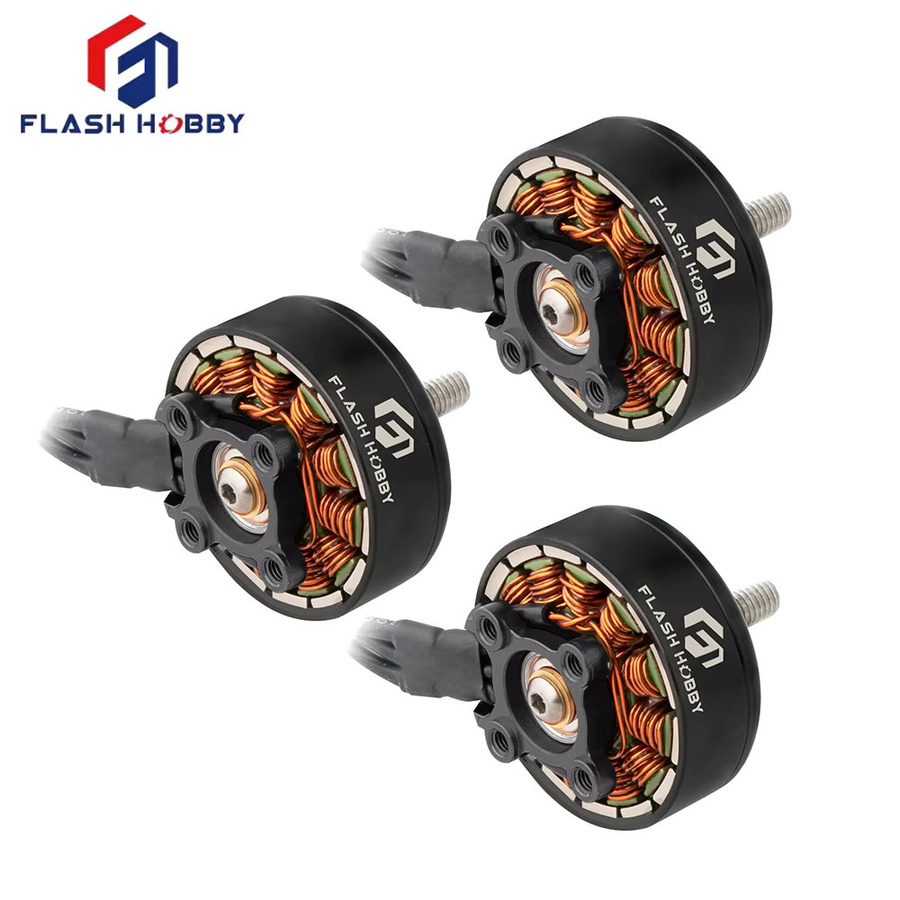 Flash Hobby A2807 2807 1300KV Bürstenloser DC Motor 6S in Schwarz, 4er-Set - Bild 3