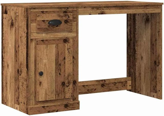 vidaXL Schreibtisch in Altholz-Optik Braun aus Holzwerkstoff für Home Office und Büro B/T/H: 115 x 50 x 75 cm - Bild 1